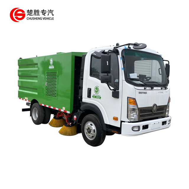 Camion de nettoyage de route Sinotruk Camion d'assainissement municipal Camion balayeuse de route à vendre