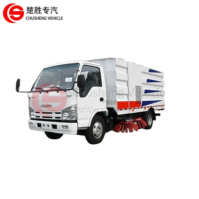 Camion de nettoyage de camion de balayeuse de route de rue d'ISUZU 4×2 pour la route et la rue