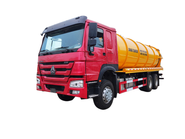 Camion de nettoyage d'eaux usées de camion-citerne aspirateur d'aspiration d'eaux usées de vide de HOWO 6x4 371HP de vente chaude à vendre