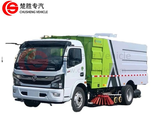 Camion balayeuse de nettoyage de route de rue DONGFENG 4 × 2 de haute qualité