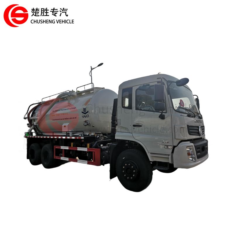 Dongfeng 6X4 camion aspirateur de nettoyage des eaux usées à haute pression