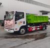 Haute qualité 3 tonnes 4 tonnes bras de crochet camion poubelle camion poubelle avec conteneur à déchets 