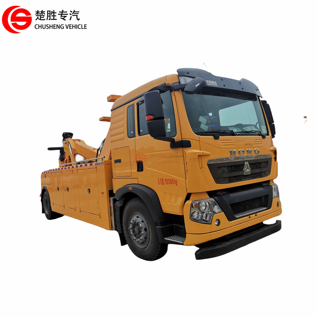 Camion de remorquage intégré de récupération de route Howo 4x2 Camion de remorquage de dépanneuse