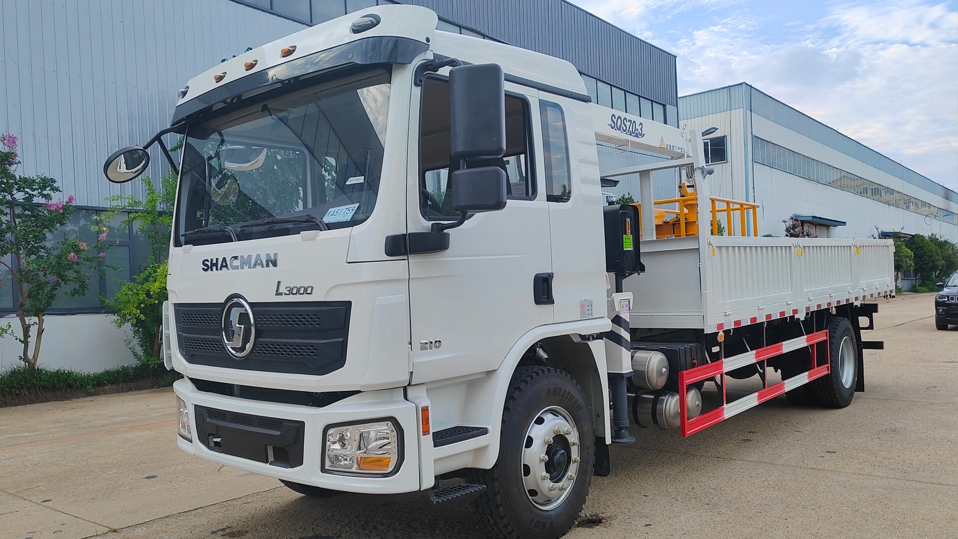 Camion-grue de commande pour le commerce intérieur