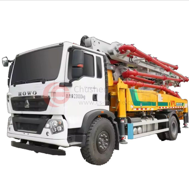 Efficacité de pompage élevée de camion de pompe à béton montée sur camion de SITRAK 4*2 310HP de vente chaude pour la construction