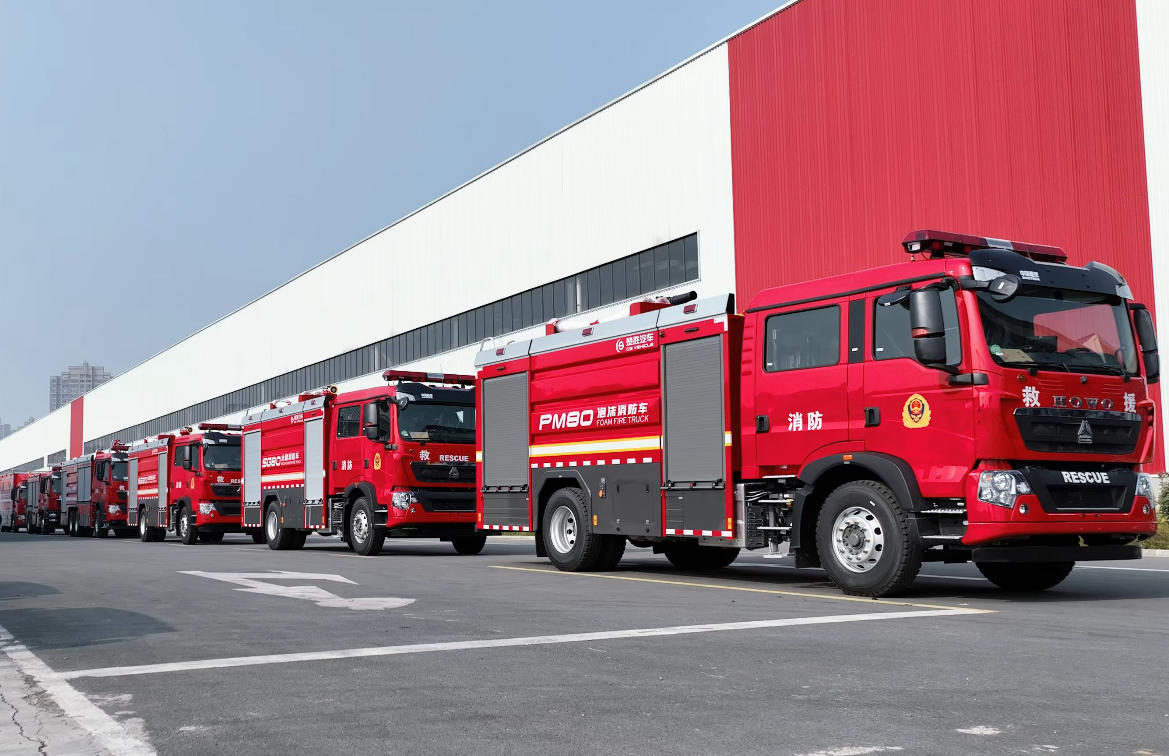 Protection professionnelle, suppression précise des incendies – Camions de pompiers à mousse Howo