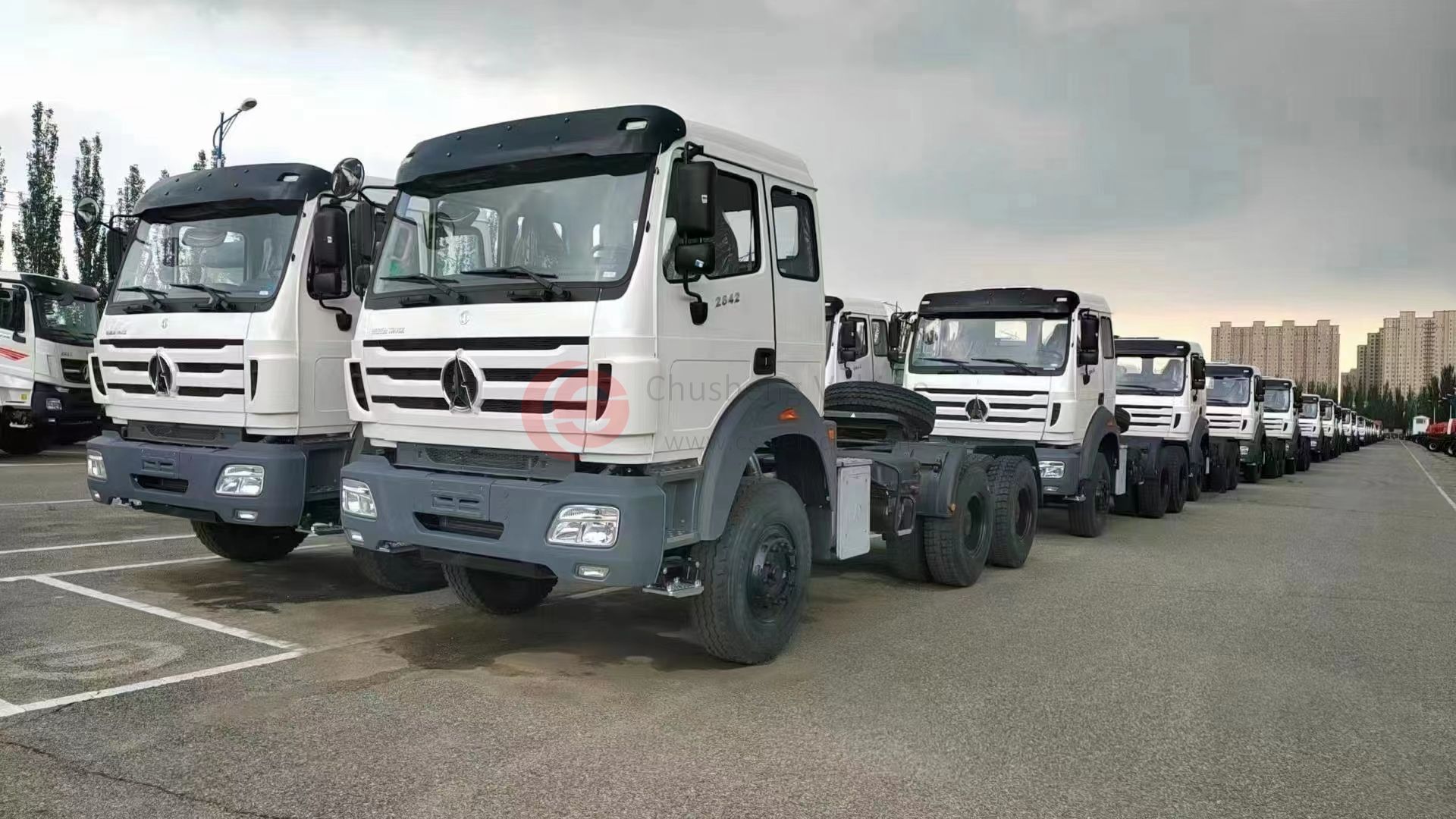 ​Tina, directrice commerciale des véhicules de Chusheng, a reçu une nouvelle commande de l'Algérie - Camion tracteur BEIBEN 6x4