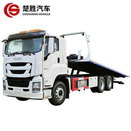 Dépanneuse à plat ISUZU GIGA 6x4, véhicule de sauvetage routier robuste de 15 tonnes 