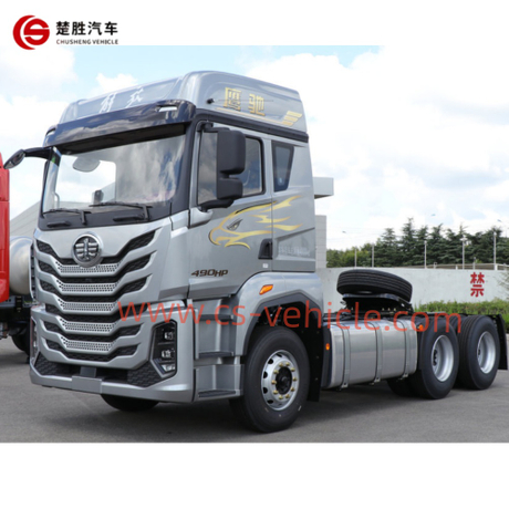 Nouveau tracteur de camion tracteur 6*4, tracteur manuel longue distance, véhicule portuaire, pour le transport de coffres longue distance