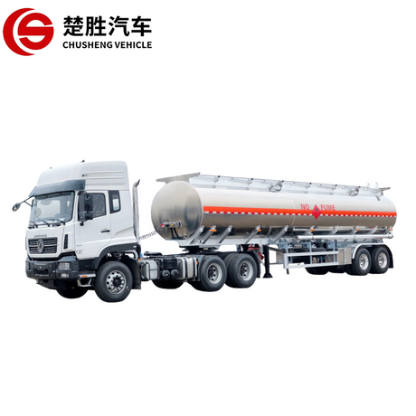 2 essieux 38000 litres de carburant en aluminium semi-remorque-citerne essence diesel semi-remorque