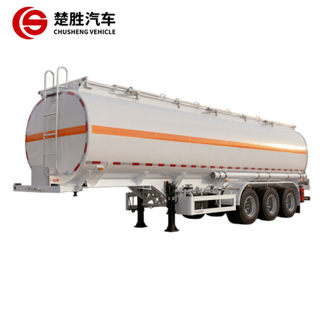  45000 litres de carburant pétrolier semi-remorque 3 essieux FUWA 45m3 huile en acier avec 5 compartiments pour l'essence diesel d'équipement lourd